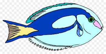 Blue Tang Ornamental fish Drawing Clip art - fish 