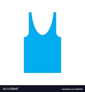 blue tank top solid icon