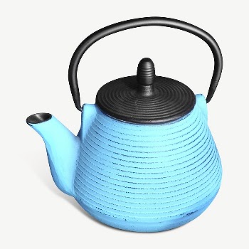 Blue teapot collage element psd | Free PSD - rawpixel