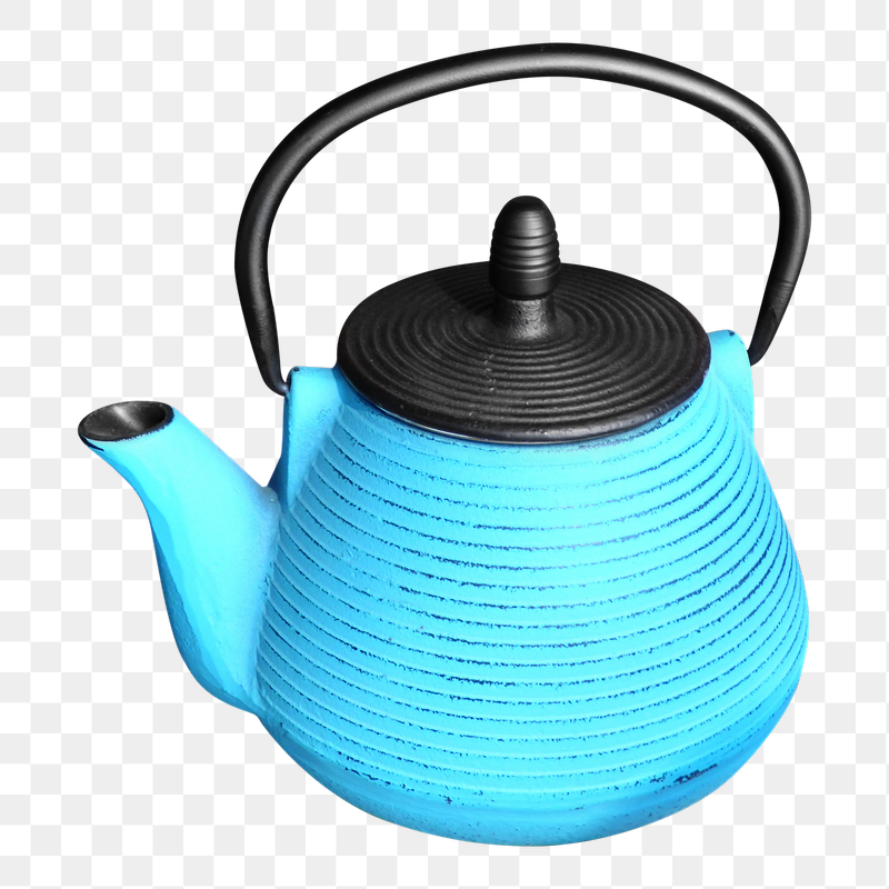 Blue teapot png sticker, transparent | Free PNG - rawpixel