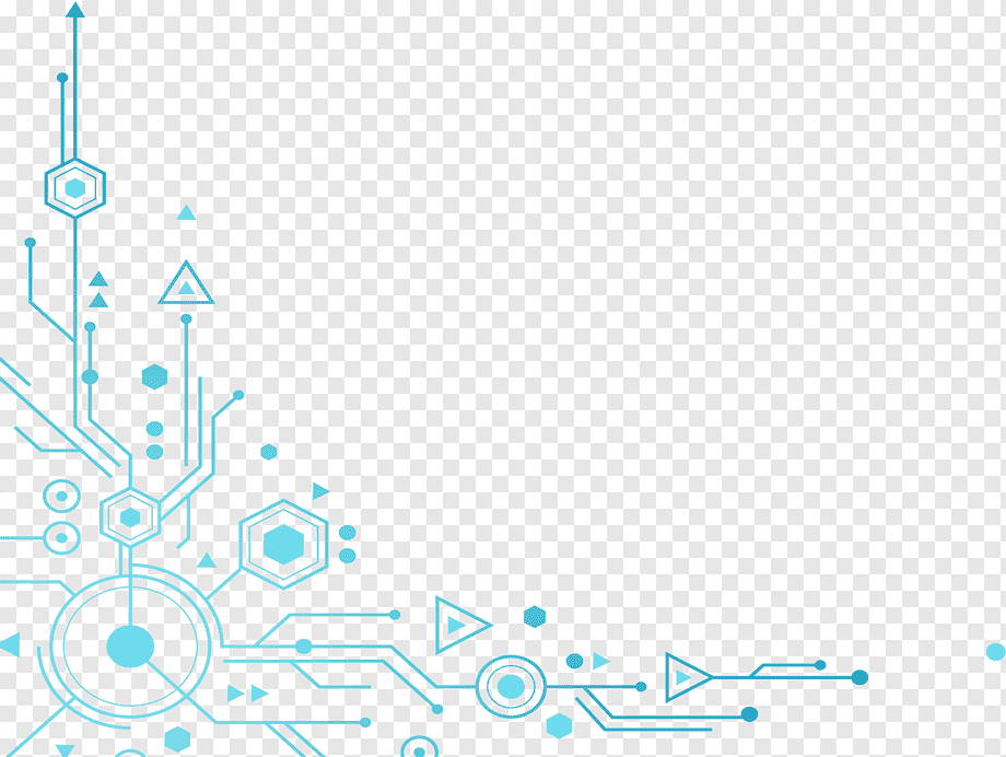 Blue tech elements decoration, blue, angle, text png