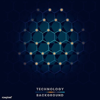 Blue technology background | Free stock vector - 579839