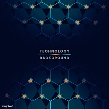 Blue technology background | Free stock vector - 579863