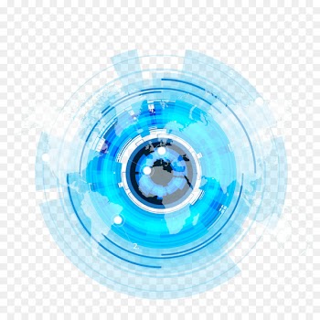Blue Technology Science - Cool blue technology elements 