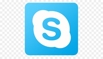 blue text symbol aqua number - Skype 