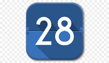 blue text symbol number - Apps Google Calendar 