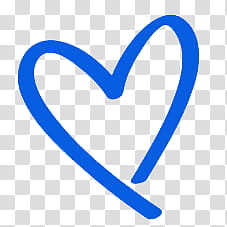Blue Things, blue heart illustration transparent background PNG clipart