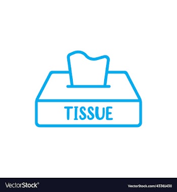 blue tissue line icon