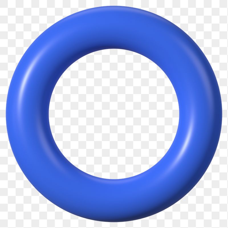 Blue torus ring png 3D | Free PNG - rawpixel