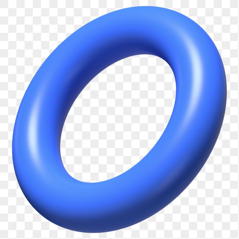 Blue torus ring png 3D | Free PNG - rawpixel