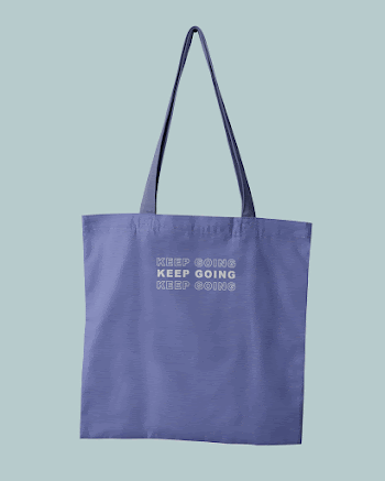 Blue tote bag mockup, printed | Free PSD Mockup - rawpixel