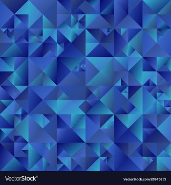Blue triangle background - abstract polygonal vector image