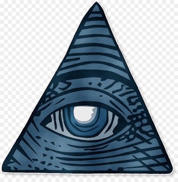 blue triangle eye electric blue cone