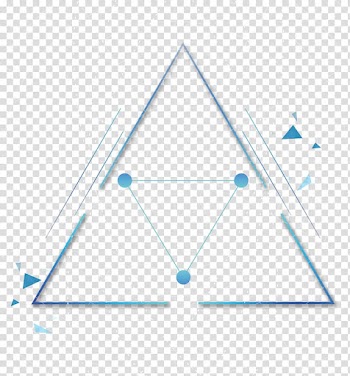 Blue triangle illustration, Triangle Geometry Euclidean Trigonometry, Geometric triangle transparent background PNG clipart