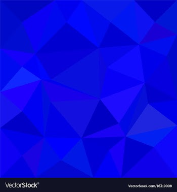 Blue triangle mosaic background - polygon vector image