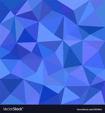 Blue triangle mosaic background - polygon vector image