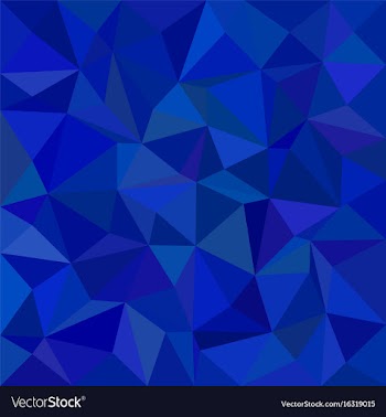 Blue triangle mosaic background - polygon vector image