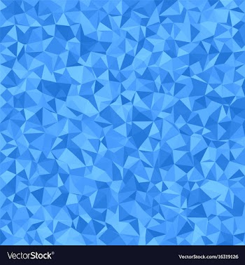 Blue triangle tiled mosaic background vector image