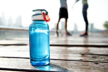 Blue Tumbler on Floor