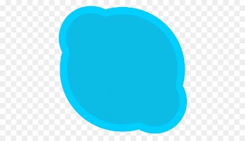 blue turquoise area aqua clip art - App Skype 
