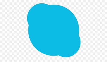 blue turquoise area aqua oval - Appicns Skype 