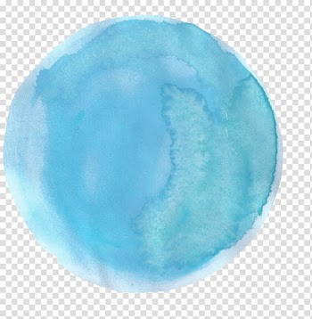 Blue Turquoise Teal Circle Sphere, watercolor cactus transparent background PNG clipart