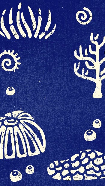 Blue underwater life  iPhone | Free Vector - rawpixel