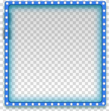 Blue vanity light illustration, , Blue simple frame border texture transparent background PNG clipart