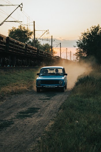 Blue Vehicle