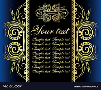 Blue Vintage Frame vector image