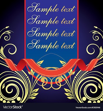 Blue Vintage Frame vector image