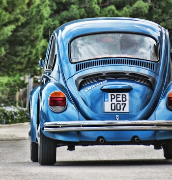 Blue Volkswagen Beetle