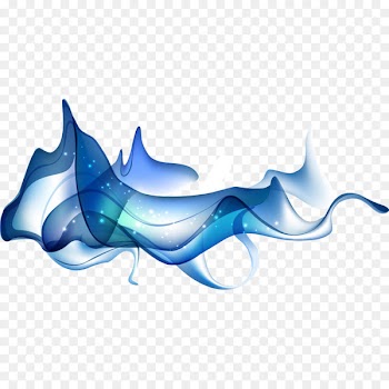 Blue Wallpaper - Luminous blue ribbon 