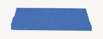 Blue washi tape, ripped paper | Free PSD - rawpixel