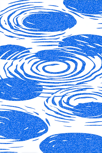 Blue Water Ripple Pattern