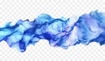 blue water smoke electric blue