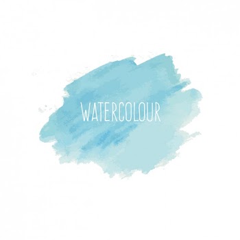Blue watercolor background Free Vector