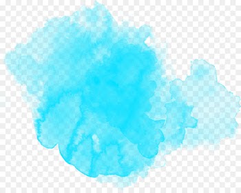 Blue Watercolor painting Azure - watercolour 