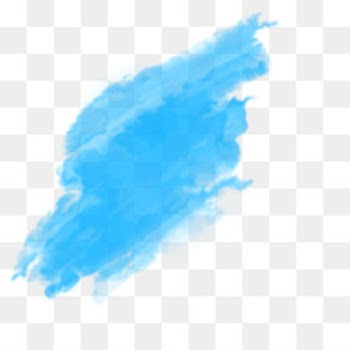 Blue Watercolor painting Ink - ink drop 