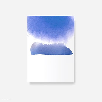 Blue watercolor style banner vector | Free stock vector - 530686