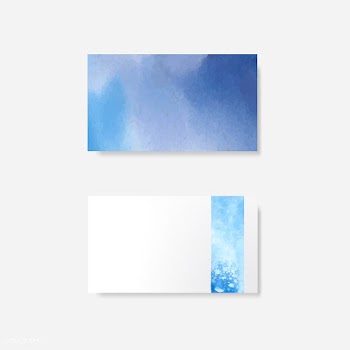 Blue watercolor style banner vector | Free stock vector - 530711