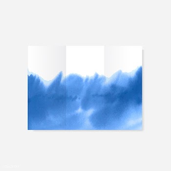 Blue watercolor style banner vector | Free stock vector - 530712