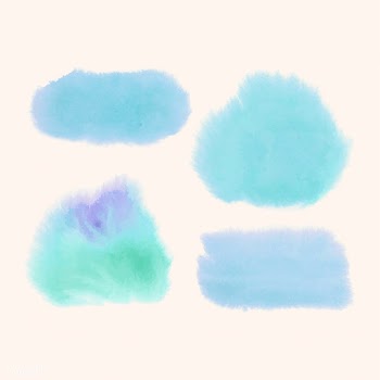 Blue watercolor style banner vector | Free stock vector - 530718