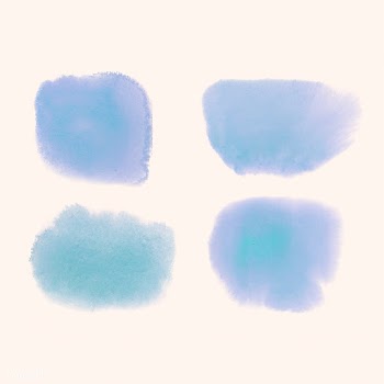 Blue watercolor style banner vector | Free stock vector - 530753