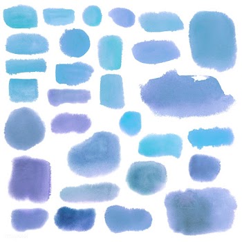 Blue watercolor style banner vector | Free stock vector - 530760