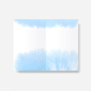 Blue watercolor style banner vector | Free stock vector - 530772