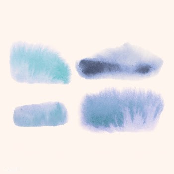 Blue watercolor style banner vector | Free stock vector - 530805