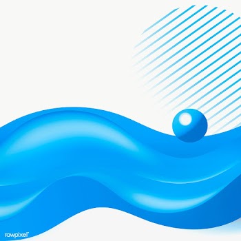 Blue wave design element | Free  transparent png - 2282623