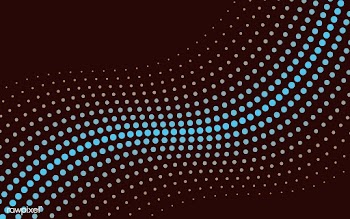 Blue wave halftone background vector | Free stock vector - 523517