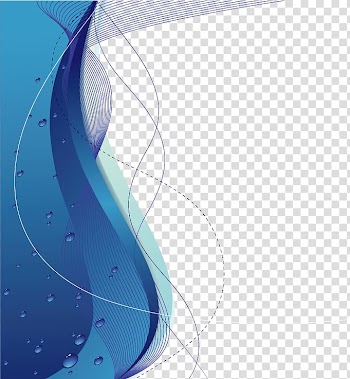 Blue wave illustration, Blue Graphic design Euclidean , blue wave transparent background PNG clipart
